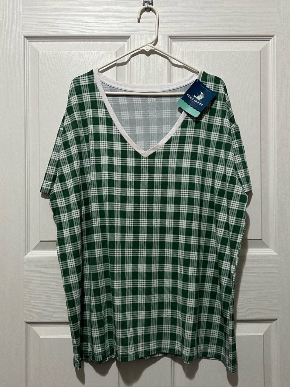 COCO MOON HAWAII Green Palaka Pajama Top